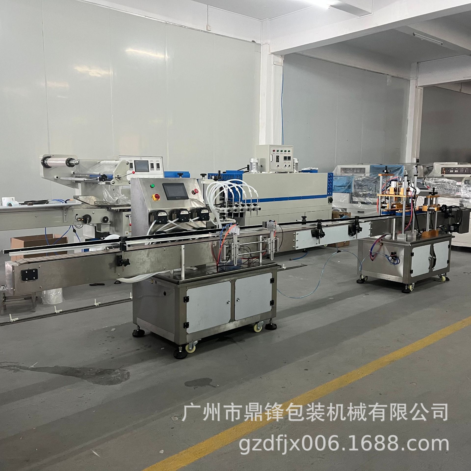 供应 全自动6头蠕动泵灌装机 自动旋盖机 全自动灌装旋盖生产线