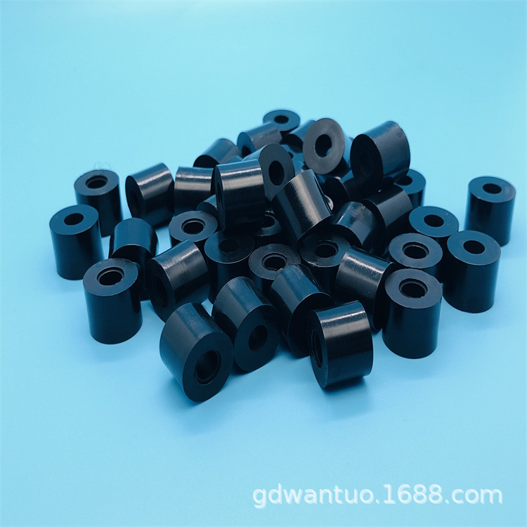 直通尼龙圆柱 PA6塑胶介子 白色圆形平垫片 螺丝尼龙隔离垫圈