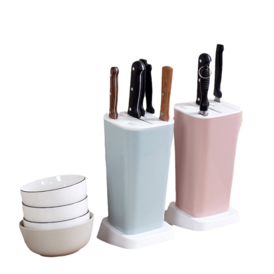 Hogar plástico cuchillo titular creativo cuchillos cocina suministros rack multi-función cuchillo estante cocina cuchillo almacenamiento rack