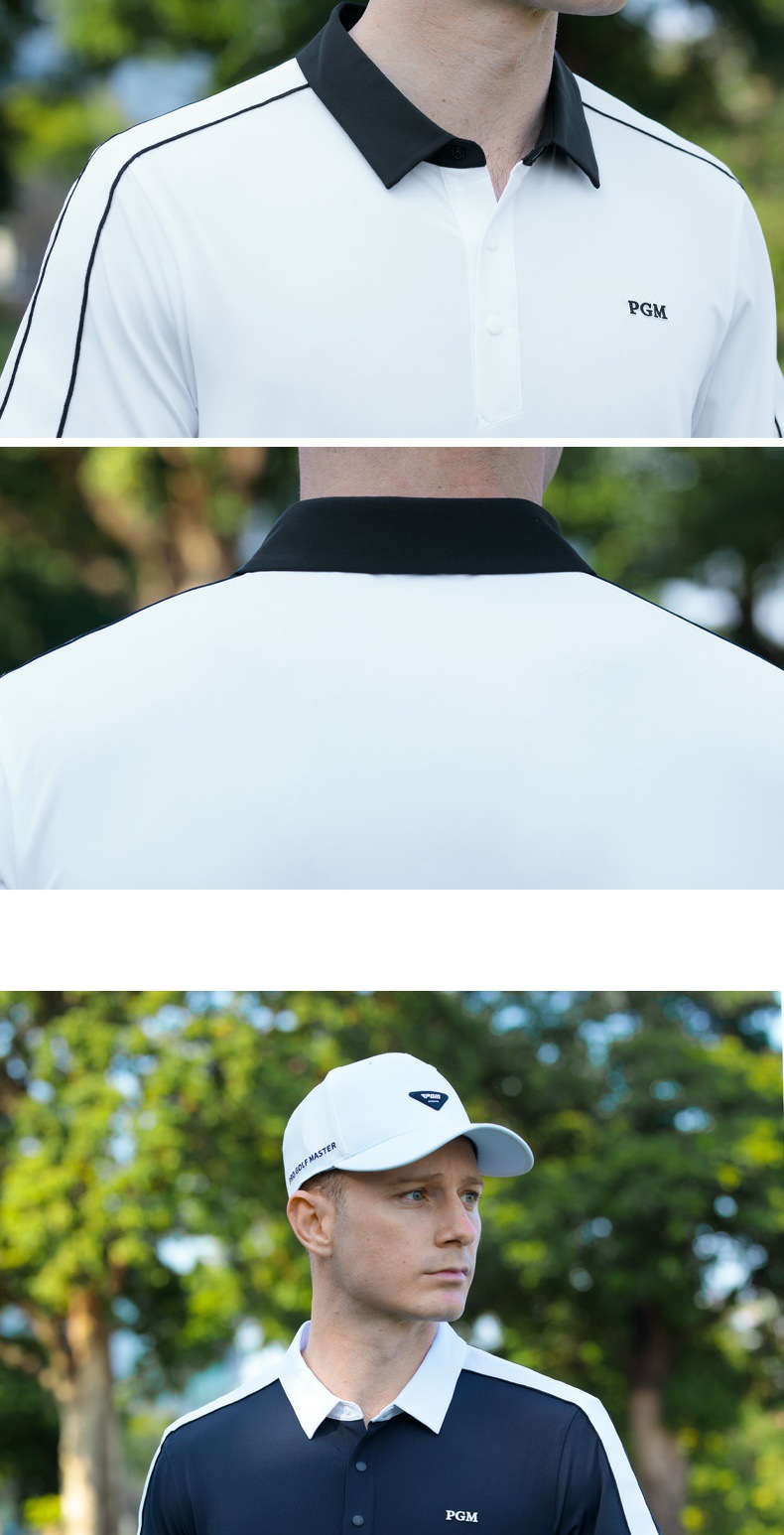 Áo polo golf nam tay ngắn co giãn nhanh khô, phù hợp xuân hè — YF794 tay ngắn màu đỏ [vải tương phản/hút ẩm nhanh khô/đàn hồi mềm mại], YF794 tay ngắn màu xanh nước ngoài [vải tương phản/hút ẩm nhanh khô/đàn hồi mềm mại], YF794 trắng tay ngắn [tương phản màu vải/hút ẩm nhanh khô/đàn hồi mềm mại], YF794 tay ngắn màu xanh nhạt [vải tương phản/hút ẩm nhanh khô/đàn hồi mềm mại] chi tiết 12