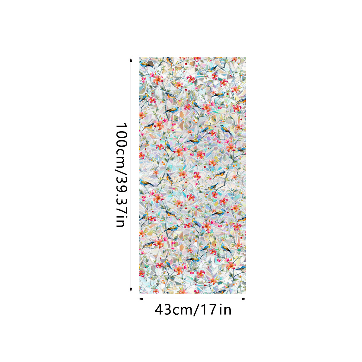 140g Weight Glass paster Home Textiles & Decor Type PVC Material Leaf Pattern Casual, Pastoral Style Casual Pastoral Leaf PVC Glass Paster Wall Art 64