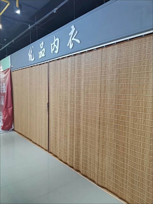 Bamboo Curtains, Bamboo Sliding Doors, Soft Partitions for Hotel Rooms, Simple Folding Doors for Shops, Mobile Sunshade Door Curtains, Rolling Curtains