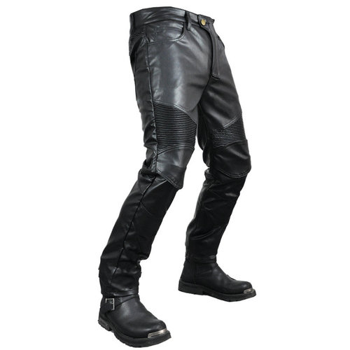 VOLERO motorcycle rider straight-leg riding pants anti-fall pants motorcycle waterproof windproof stretch leather pants racing pants