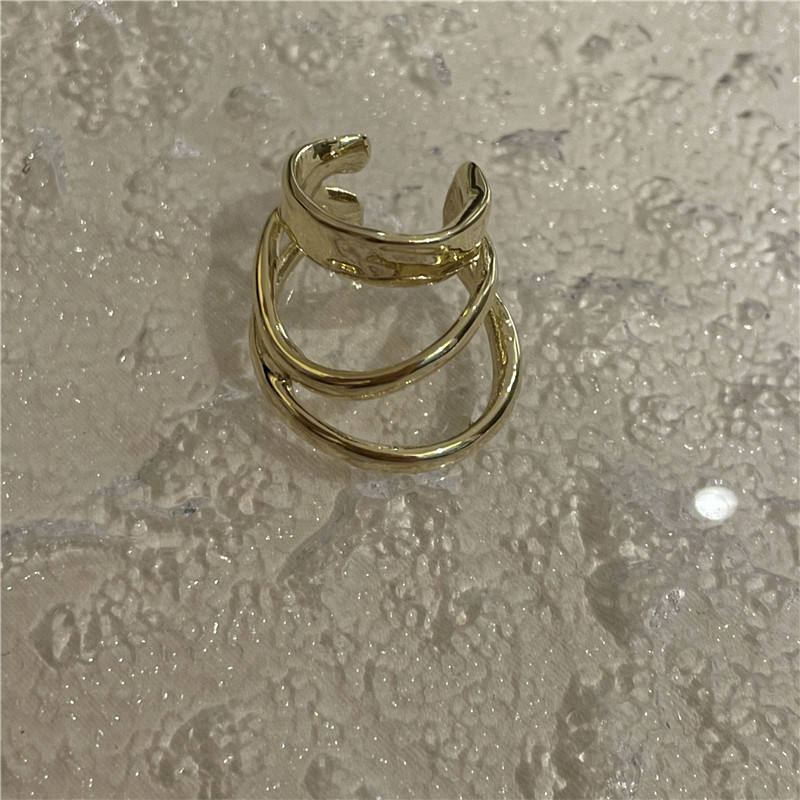 Wholesale Jewelry Retro Geometric Three-layer Spiral Ear Clip Nihaojewelry display picture 9