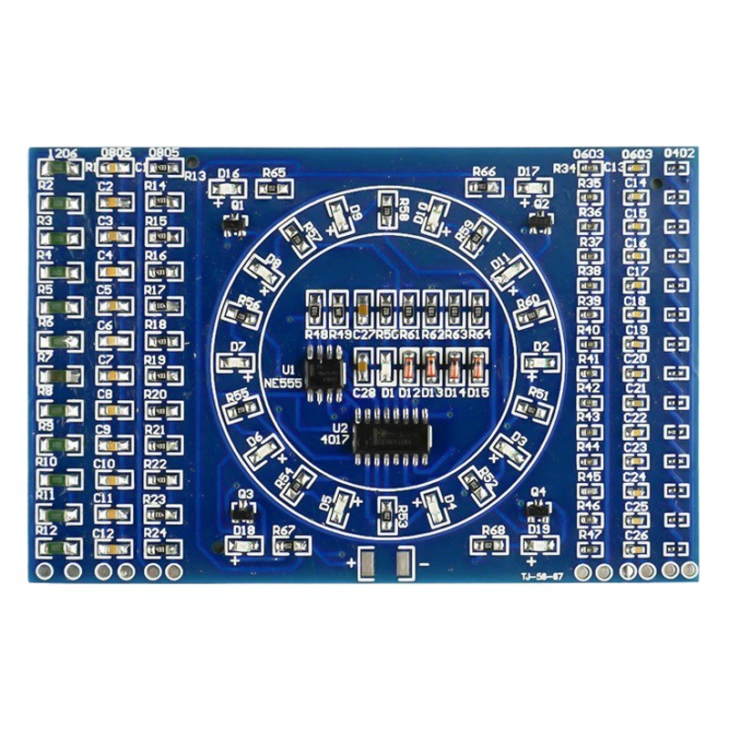 SMD вращающиеся ходовые огни DIY электронный комплект сварочная доска обучение навыкам педагогическая практика TJ-56-67
