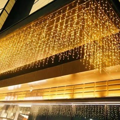 窗帘灯户外防水冰条灯 LED灯串室外满天星灯串彩灯装饰工程亮化灯