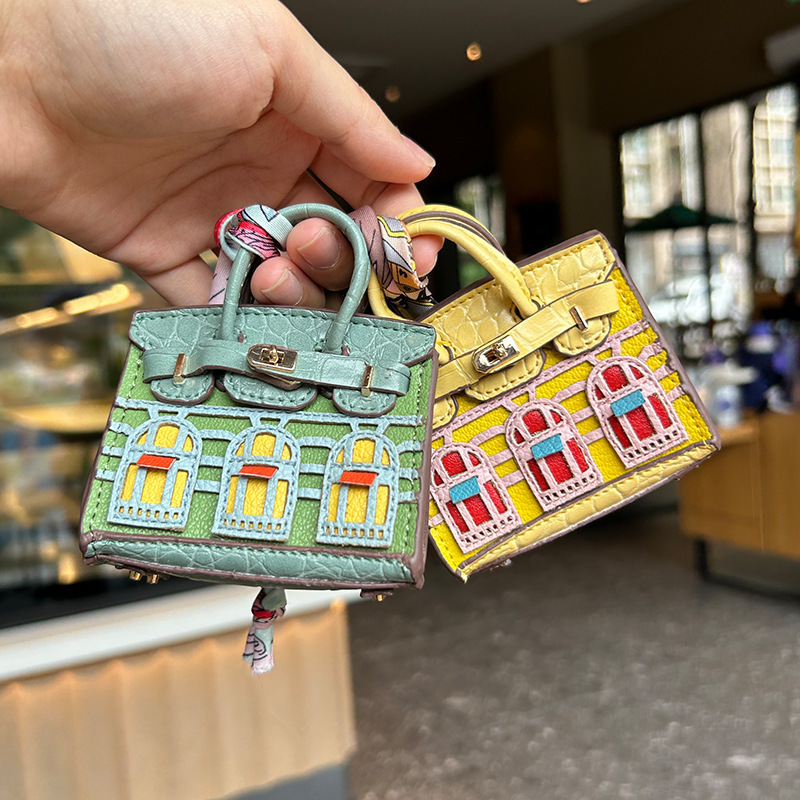 Douyin Little Red Riding Book Live Hot Sale Explosions Small House Bag Pendant Pendant Lipstick Headset Car Keychain Bag