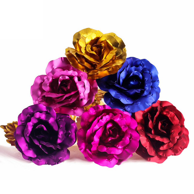 60g Weight rose flower Event & Party Supplies 1 Piece Quantity Daily, Party, Date Occasion Plastic flowers Material Valentine'S Day Festival Colorful Pattern Sweet Style Sweet Colorful Plastic Flowers Artificial Flowers 11
