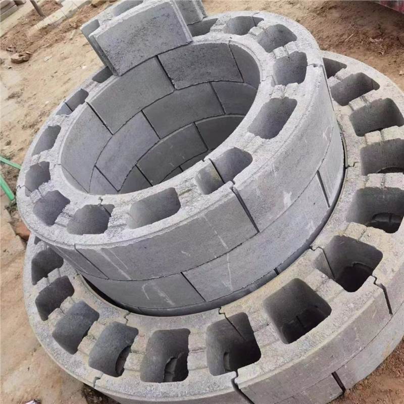 江西萍乡井壁模块砖混凝土检查井砌块弧形井室方井检查井砌块砌块