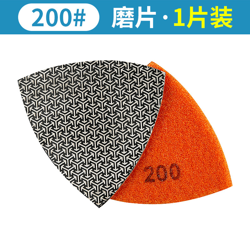 Placa de pulido de galvanoplastia triángulo Placa de roca azulejo recorte Dali cuarzo piedra superficie áspera corte boca universal tesoro Placa de molienda