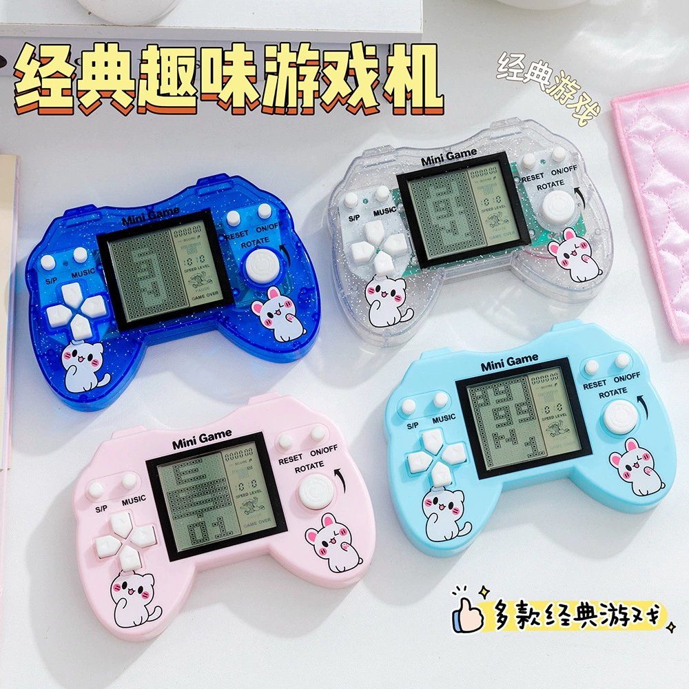 Кросс-платформенная игровая консоль Tetris с большим экраном, электронная портативная детская развивающая игрушка, ретро-консоль для игр в стиле ретро.