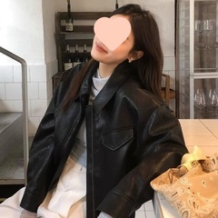 黑色皮衣春秋新款高街潮显瘦百搭高级韩版复古翻领机车皮女款夹克