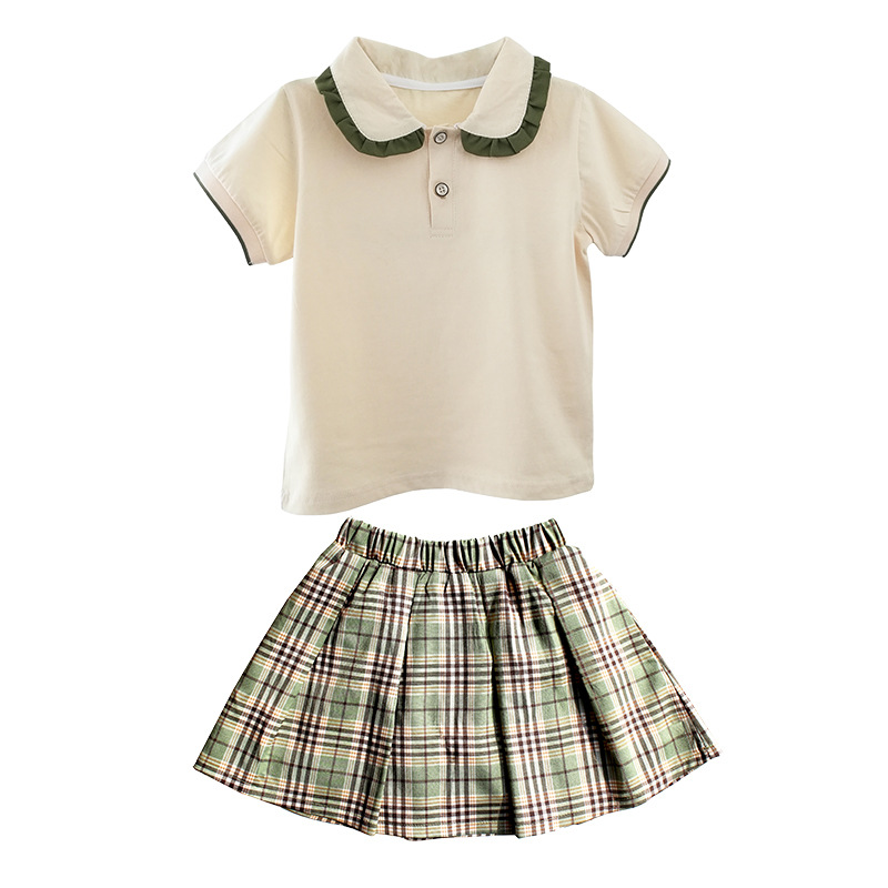 幼儿园园服夏装短袖儿童校服小学生班服夏季套装英伦风运动毕业服