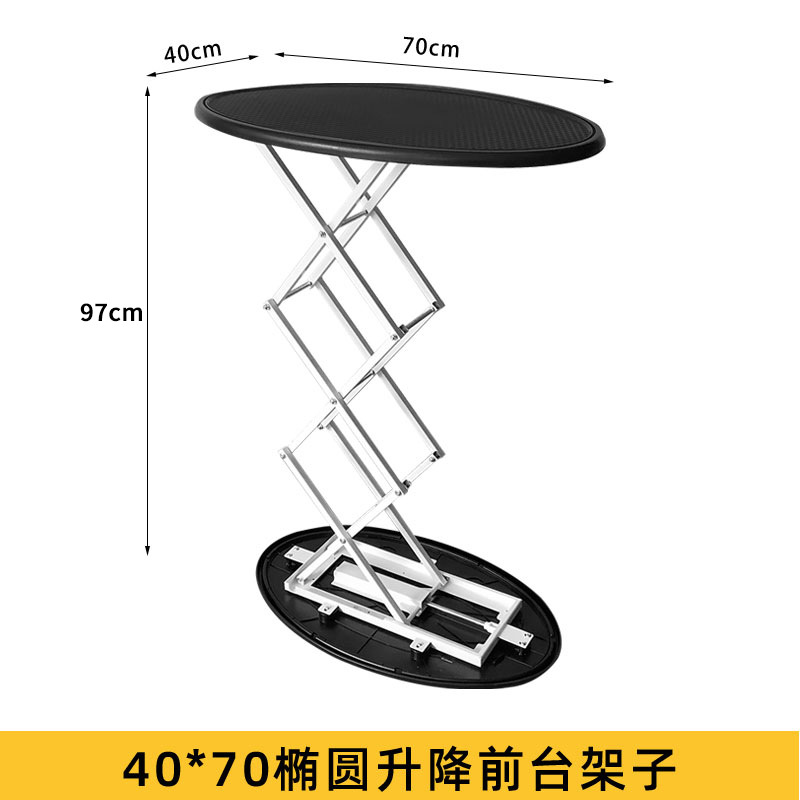 Expositor cilíndrico de plástico de 40x100 cm de Shanghái para exportación, pantalla plegable portátil de tela elástica para mostrador de recepción