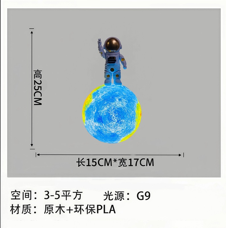 ウォールライト原木クリーム風かわいい漫画星動物寝室ベッドヘッドライト現代シンプル子供部屋ライト|undefined
