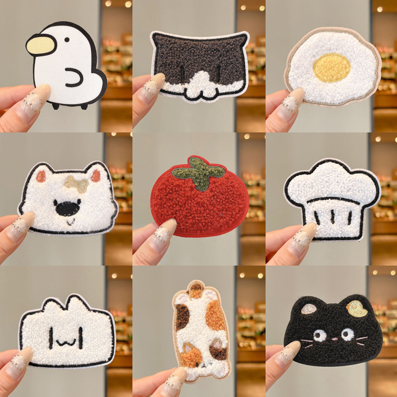 Sweet 2026 New Girl's Bangs Stickers Cute and Fun Hair Styling Tool for Autumn and Winter Cartoon Velcro