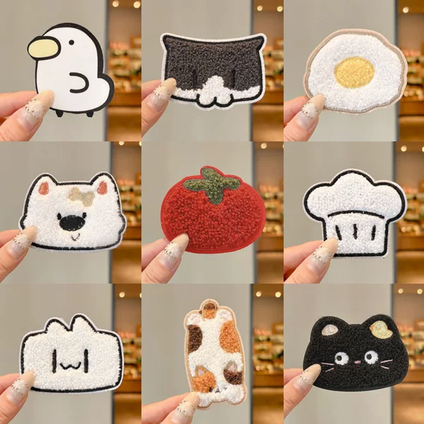 Sweet 2026 New Girl's Bangs Stickers Cute and Fun Hair Styling Tool for Autumn and Winter Cartoon Velcro
