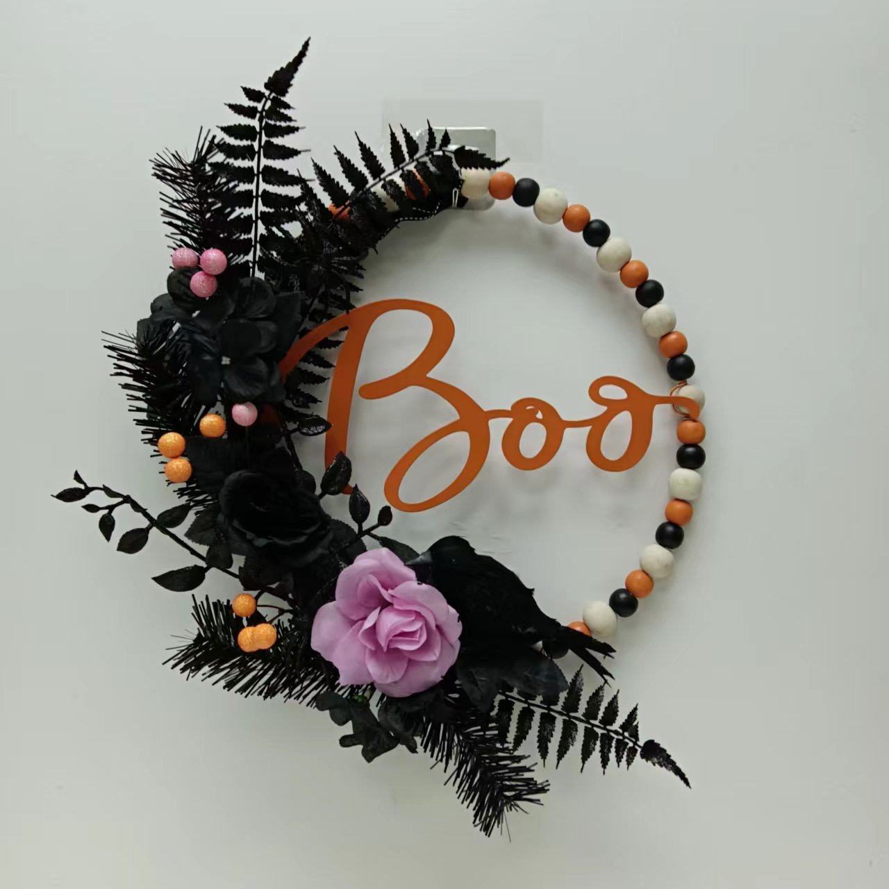 Anillo de decoración de Halloween de fábrica directa transfronteriza para anillo de vid de Halloween 60CM producción profesional de anillo natural