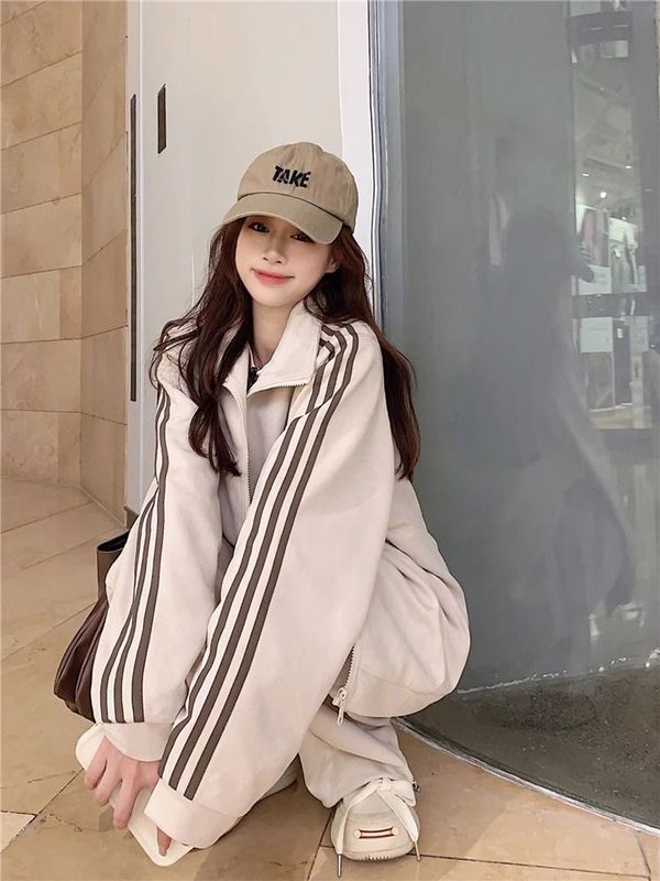 大码秋季时尚卫衣休闲运动套装女宽松遮肚显瘦两件套胖mm2-300斤|undefined
