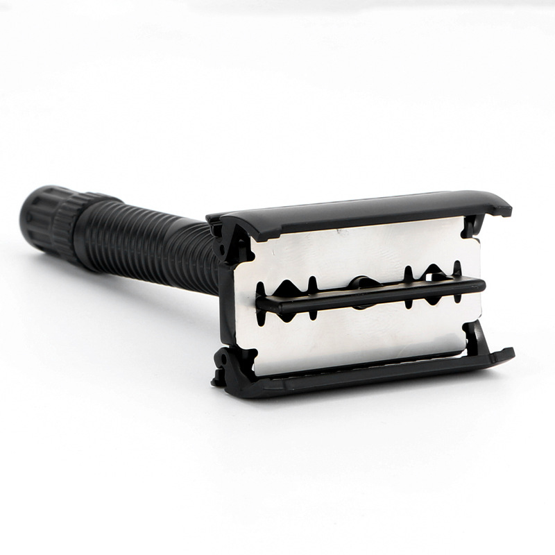 亞馬遜熱款  手動老式刮胡刀套裝 男士剃須刀 老式金屬剃刀