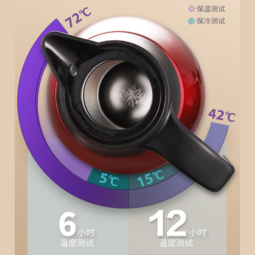 304 stainless steel double-layer vacuum 2L insulated thermos water bottle coffee pot household water bottle gift with LOGO printing