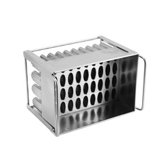 40-Piece Round Head Four-Slot Popsicle Mold Wholesale Stainless Steel Ice Cream Mold Popsicle Model DIY Ice Cream