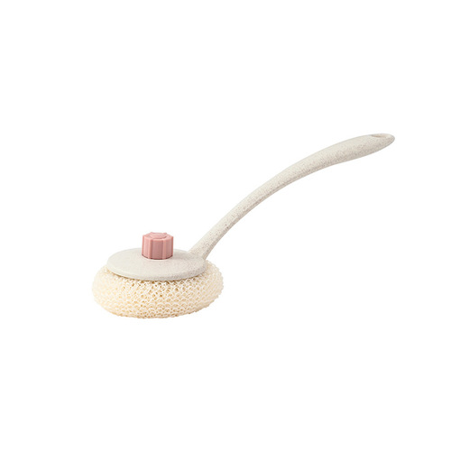 Bamboo fiber long-handled pot brush, sink and stove sanitary cleaning brush that does not damage the pot, pot washing brush, pot brushing artifact wholesale