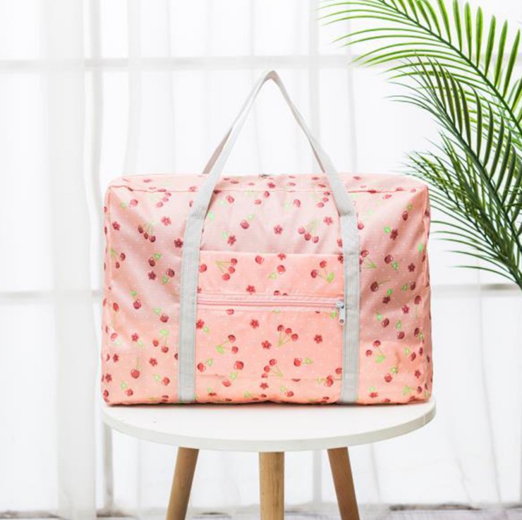 Waterproof nylon folding organizer bag for traveling