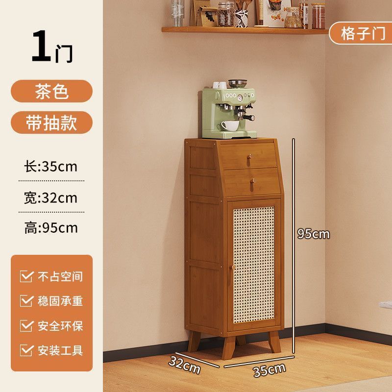 キッチンサイドボード、リビングルーム、わびさび風収納キャビネット、フロアキャビネット、コーヒーウォール、北欧風収納キャビネット、ティーキャビネット|undefined