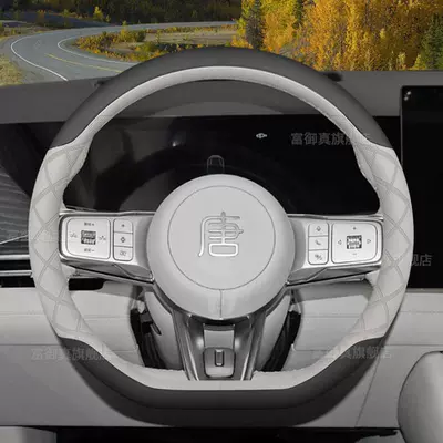 Plug-In Hybrid and Pure Electric Versions, Interior – Steering wheel cover - black-beige-set-type-ultra-thin-model