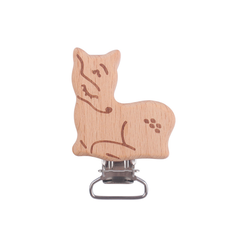 Bebé suministros de dibujos animados animal haya clip bebé creativo elefante forma DIY chupete cadena joyería Accesorios