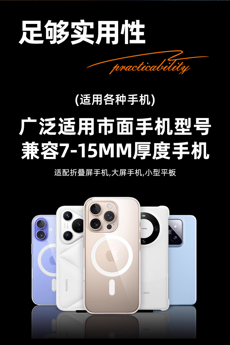 New car mount with 360-degree rotation, does not block the air vents, in-car navigation phone holder, available for wholesale