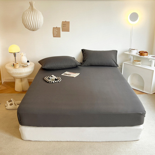Sanded sheet, single piece, washed cotton bedspread, household Simmons dust cover, mattress protector, cross-border home textile wholesale
