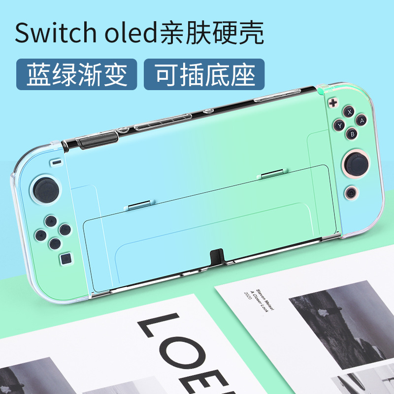 Nintendo switcholed interruptor de la cáscara protectora OLED cristal transparente caso suave de silicona caso dividido caso duro