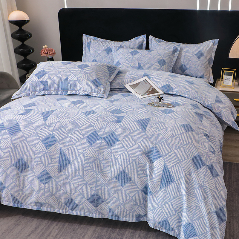 스트리트 코너 커피-블루 [두꺼운 고급 순면 100%]