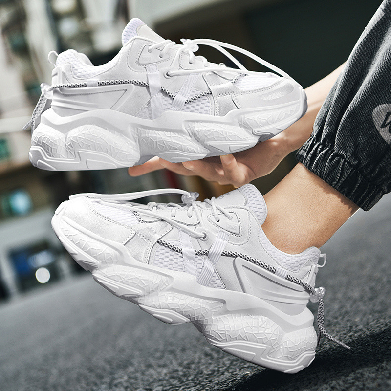 Couple Spring/Autumn 2023 New Korean Style Student Torre Shoes Sports Single-layer Shoes All-match Low-top Lace-up White Shoes