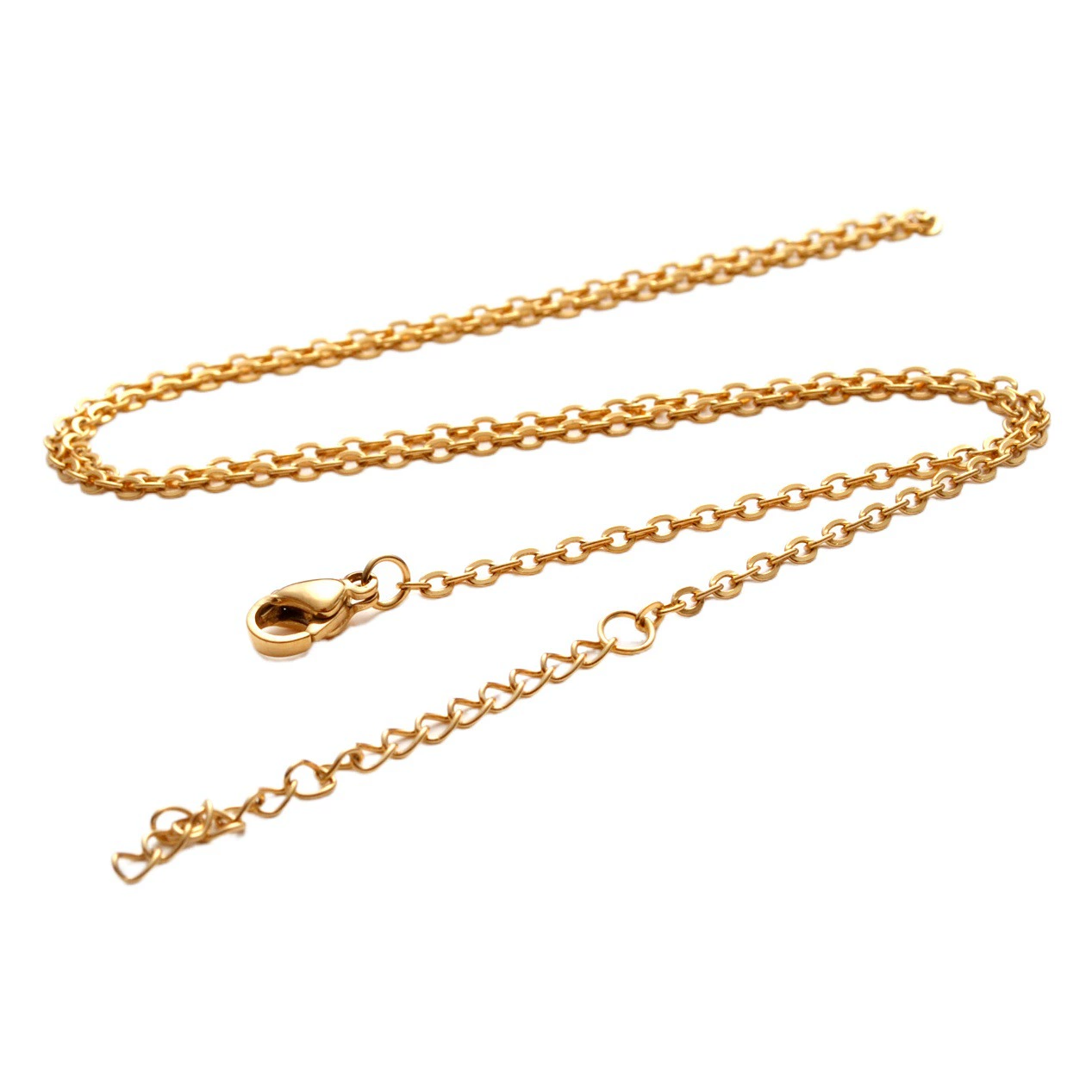 Ожерелье из нержавеющей стали, женские Украшения из титановой стали, молоток, перекрестная цепочка, цепочка для поделок, мужские аксессуары, подвеска, подходящая цепочка, O-образная цепочка