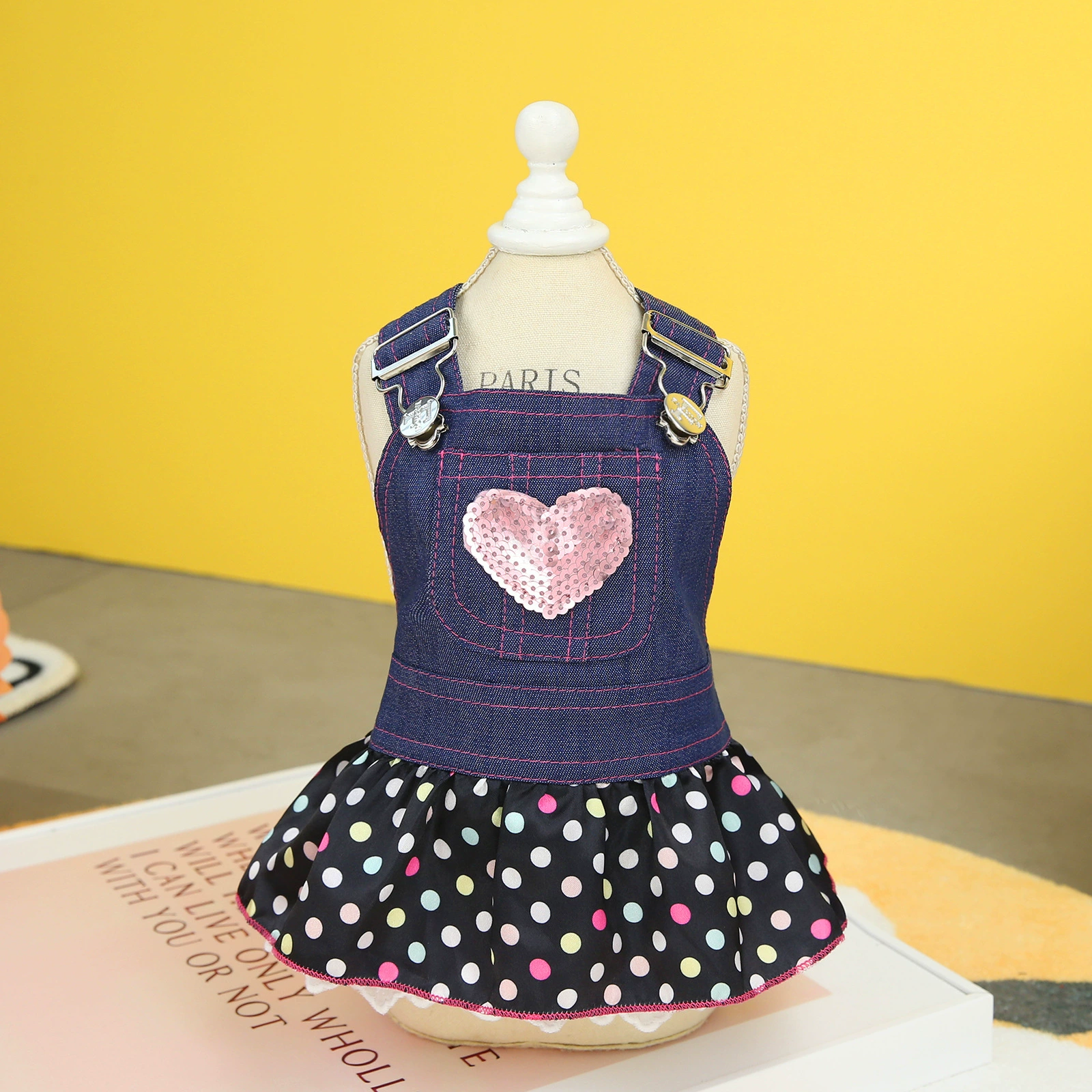 Домашнее животное одежда собака слинг принцесса платье собака одежда Весна и лето новая любовь джинсовая юбка