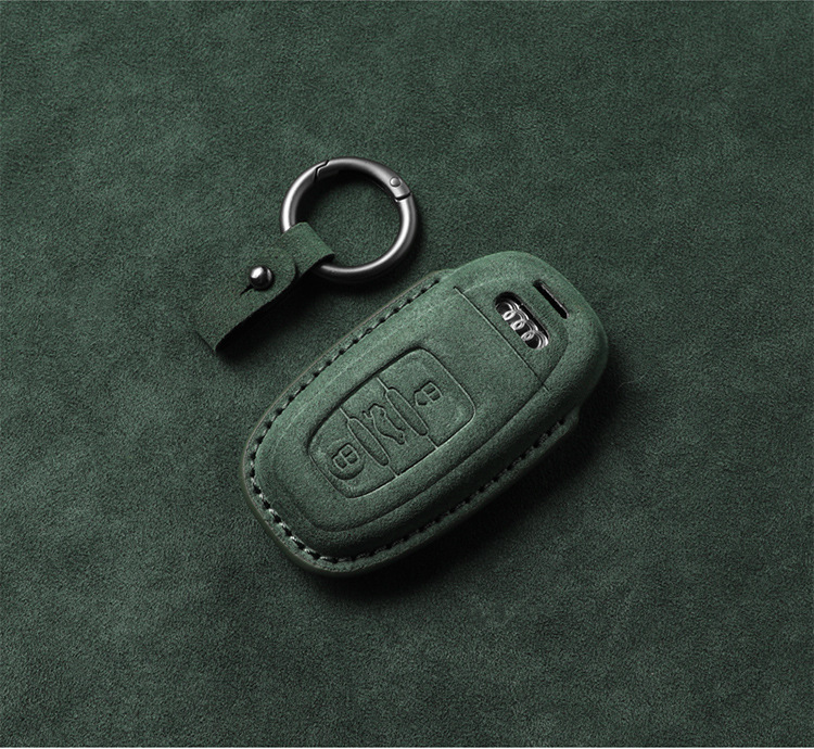 Suitable for Audi A6L Key Cover Old Model A4L All-Inclusive A3 Shell Q3 Buckle Q5L Suede A7 Q7 A8 Q8 Q2L