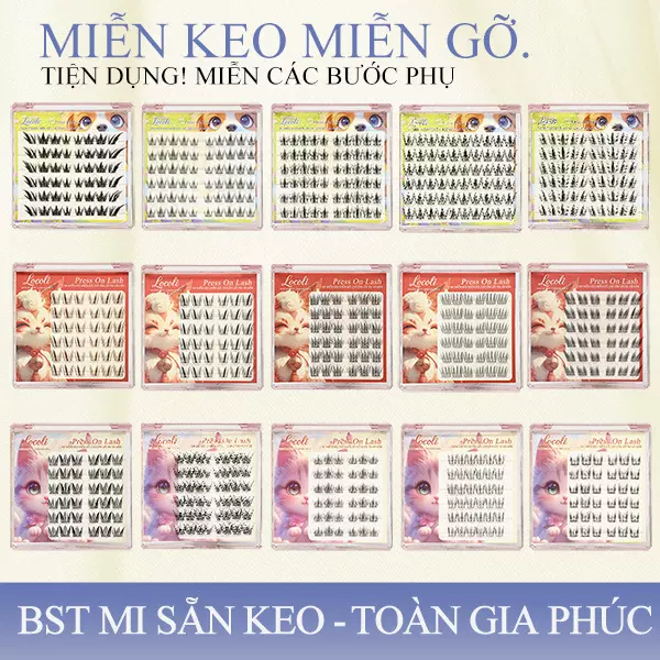 跨境越南泰国免胶分段假睫毛鱼尾向日葵泰文自粘睫毛浓密自然持久