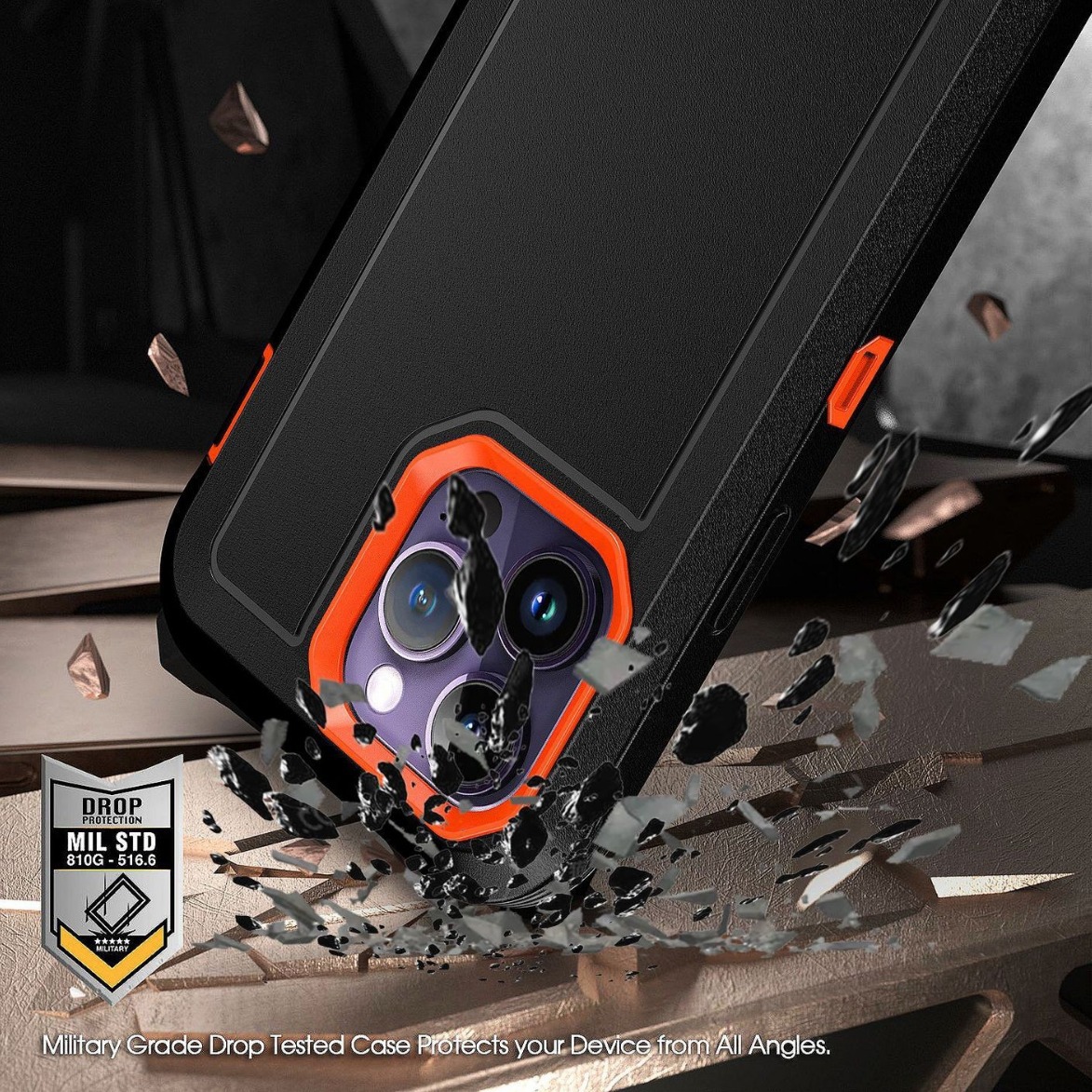 Funda protectora resistente con soporte integrado para iphone_voghion.com