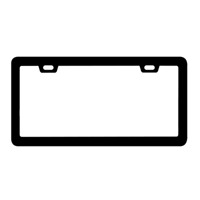 License plate holder/license plate holder, Alloy Stainless Steel Carbon Fiber License - sharp-corners-and-narrow-edges-aluminum-alloy-black