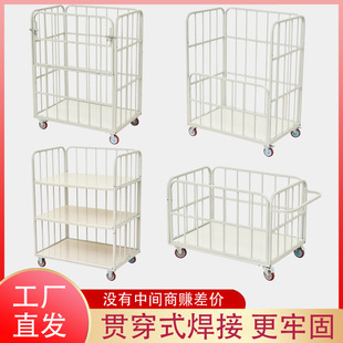 Specialized Turnover Trolley for Garment Factories, Cutting Trolley, Material Transport Trolley, Finished Product Stacking Trolley, Material High-Sided Turnover Trolley