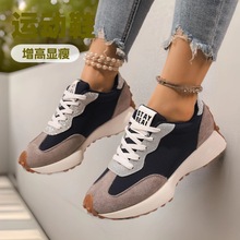 小蛮腰轻便网面阿甘运动鞋女2025春秋新款简约透气休闲百搭女鞋子