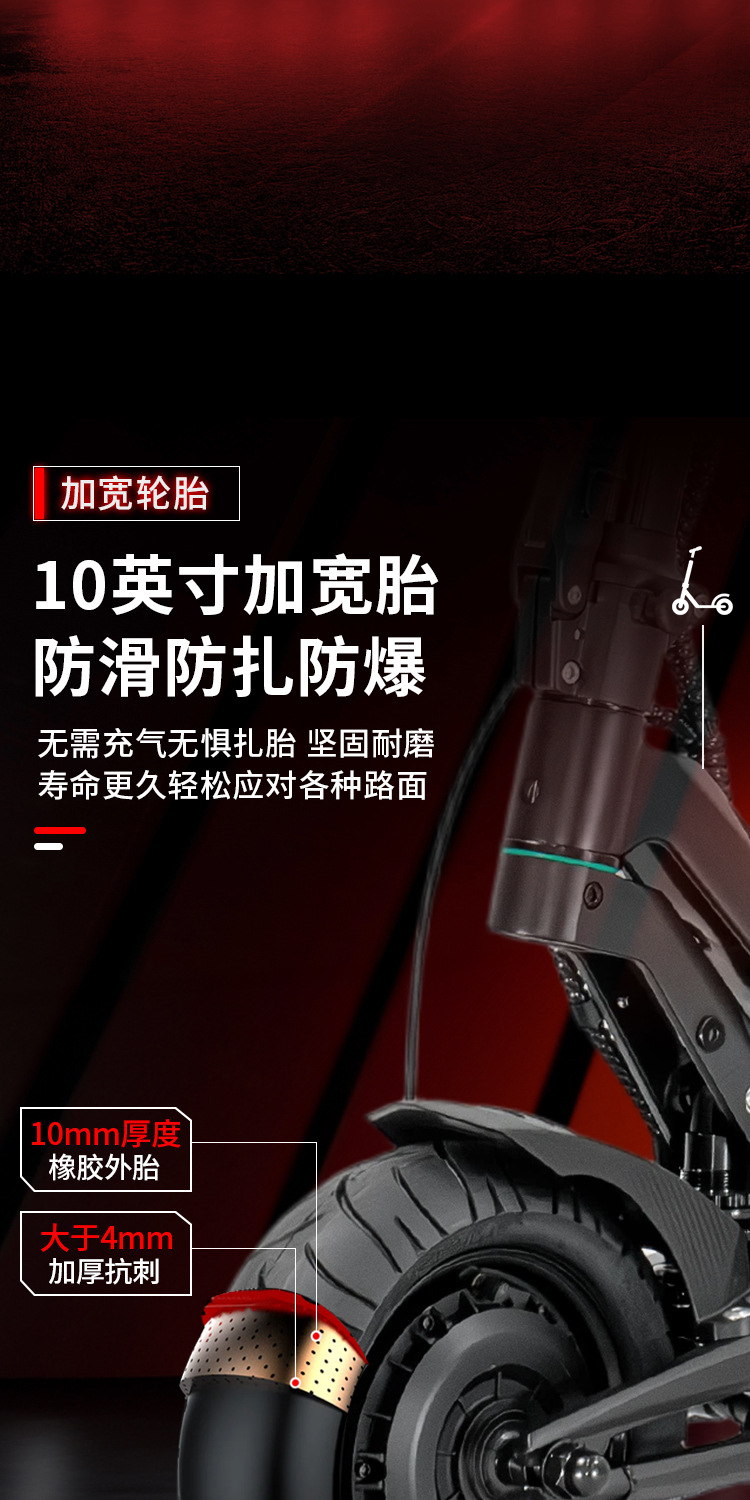 EU stock BOYUEDA electric scooter adult commuter electric vehicle single-drive high-speed foldable mobility scooter
