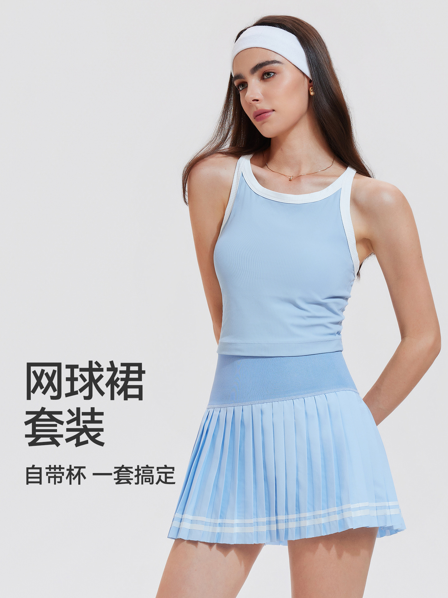 Caijue trajes de tenis transfronterizos femeninos chaleco de yoga antichoque chaleco superior elástico bádminton trajes deportivos femeninos