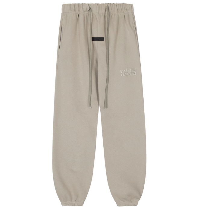 FOG High Street doble línea ESSENTIALS letras de silicona estéreo más suéter con capucha de terciopelo traje de pantalones casuales de moda