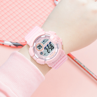 Electronic watch girls' watch children Primary School students junior high school boys luminous girls trendy student alarm clock girls Women's