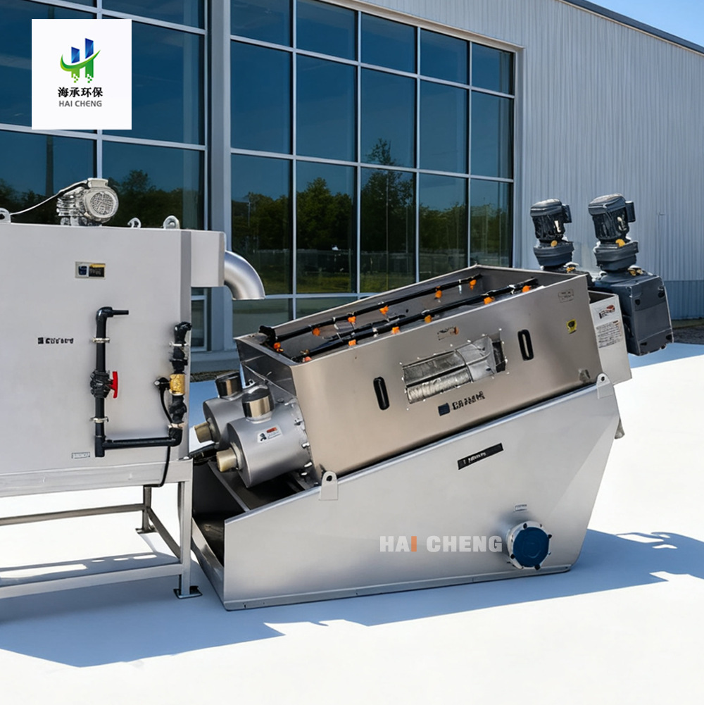 叠螺污泥脱水机 全自动运行 污水污泥处理 优质高效泵吸式