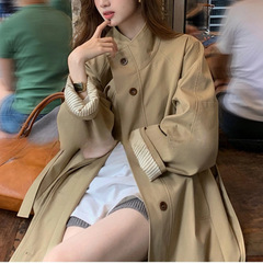 2025春秋季新款宽松显瘦小个子韩版休闲英伦风衣外套女